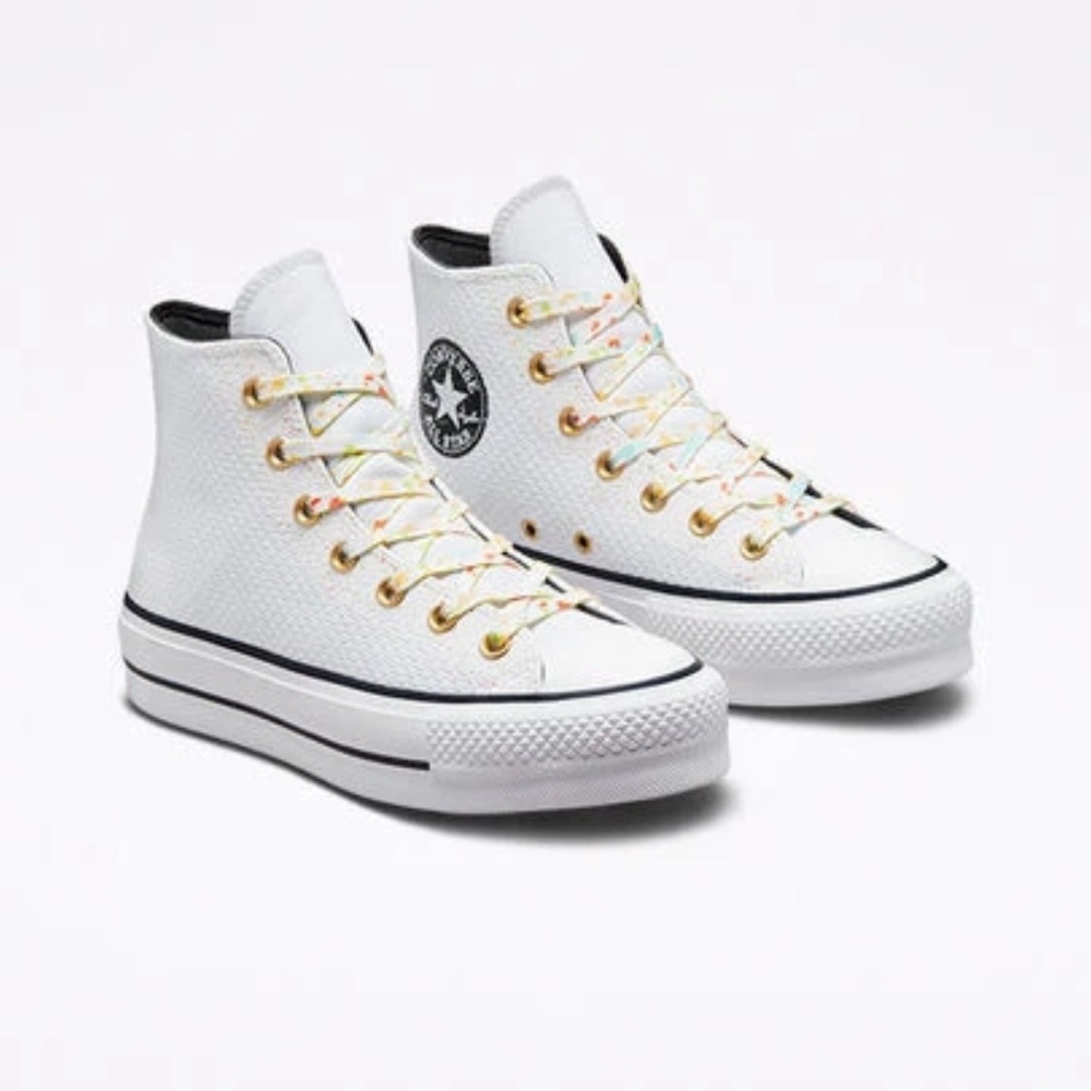 Converse White High-Top Sneakers
